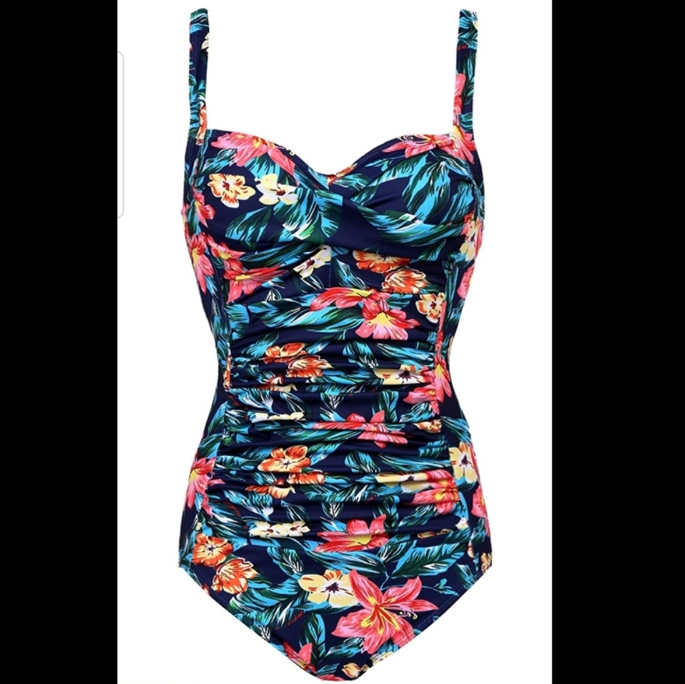 Ekouaer Swimsuit Floral Print